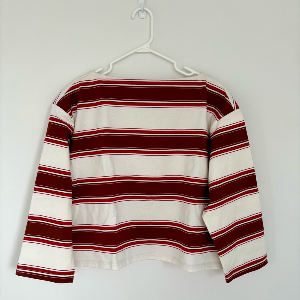 NWT Banana Republic 100% Cotton Boat-Neck Top